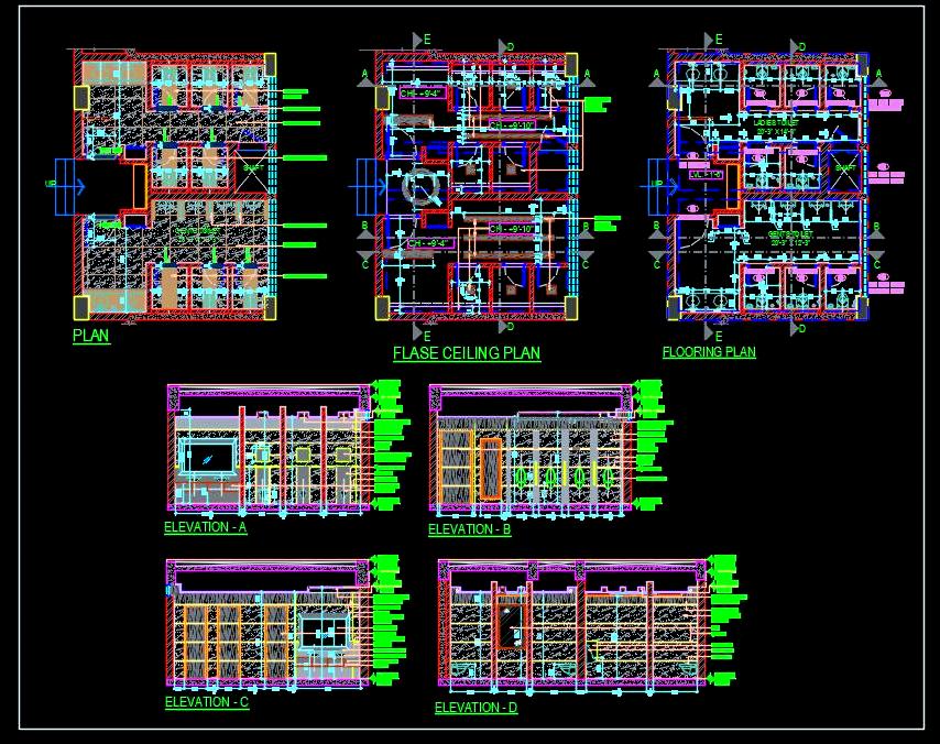 Public Toilet Block DWG - Detailed Layout & Design